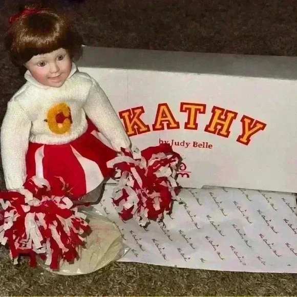 NWT - Danbury Mint Vintage ‘Kathy’ Cheerleader Doll by Judy Belle - Picture 1 of 9